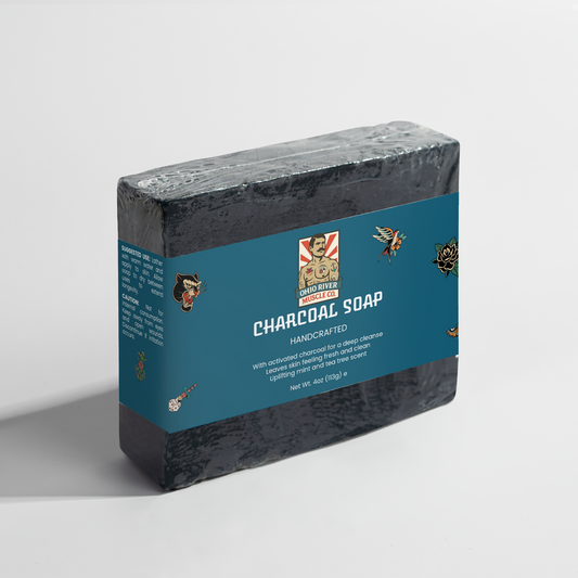 Charcoal Peppermint Soap by Ohio River Muscle Co., view 2