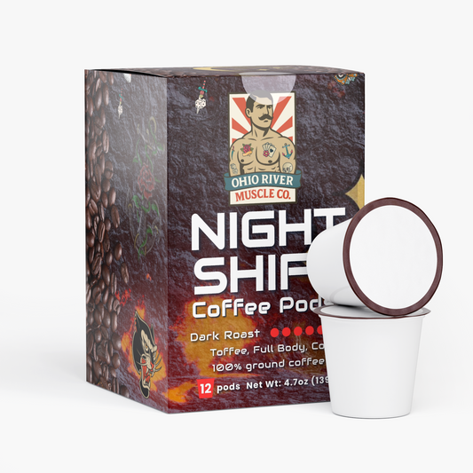 Night Shift dark roast coffee pods, view 2