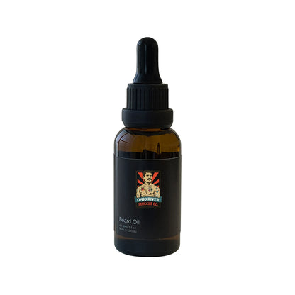 Tune-Up Speakeasy beard oil by Ohio River Muscle Co., 1 fl oz dropper bottle