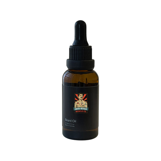 Tune-Up Speakeasy beard oil by Ohio River Muscle Co., 1 fl oz dropper bottle