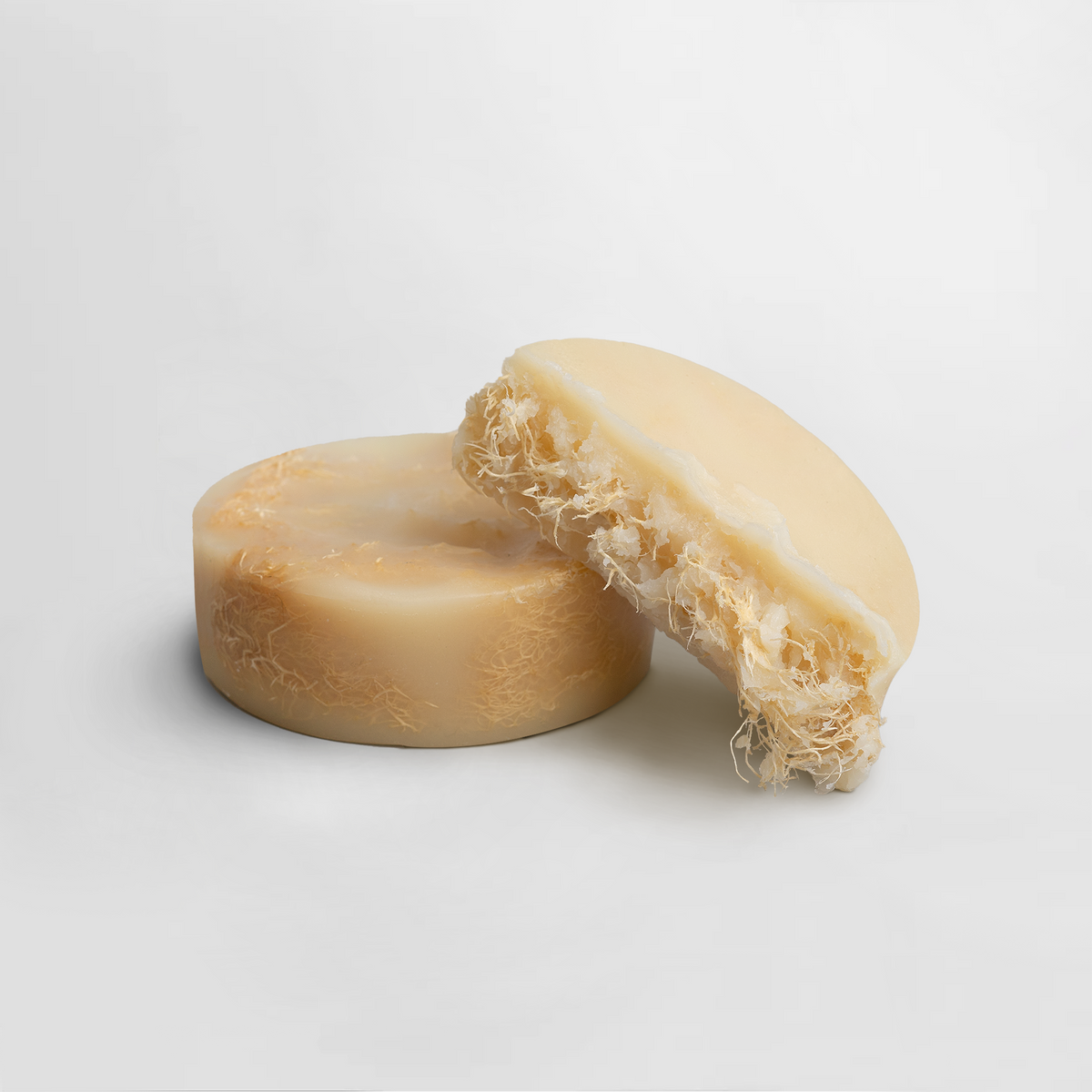 Handcrafted exfoliating luffa soap bar from Ohio River Muscle Co