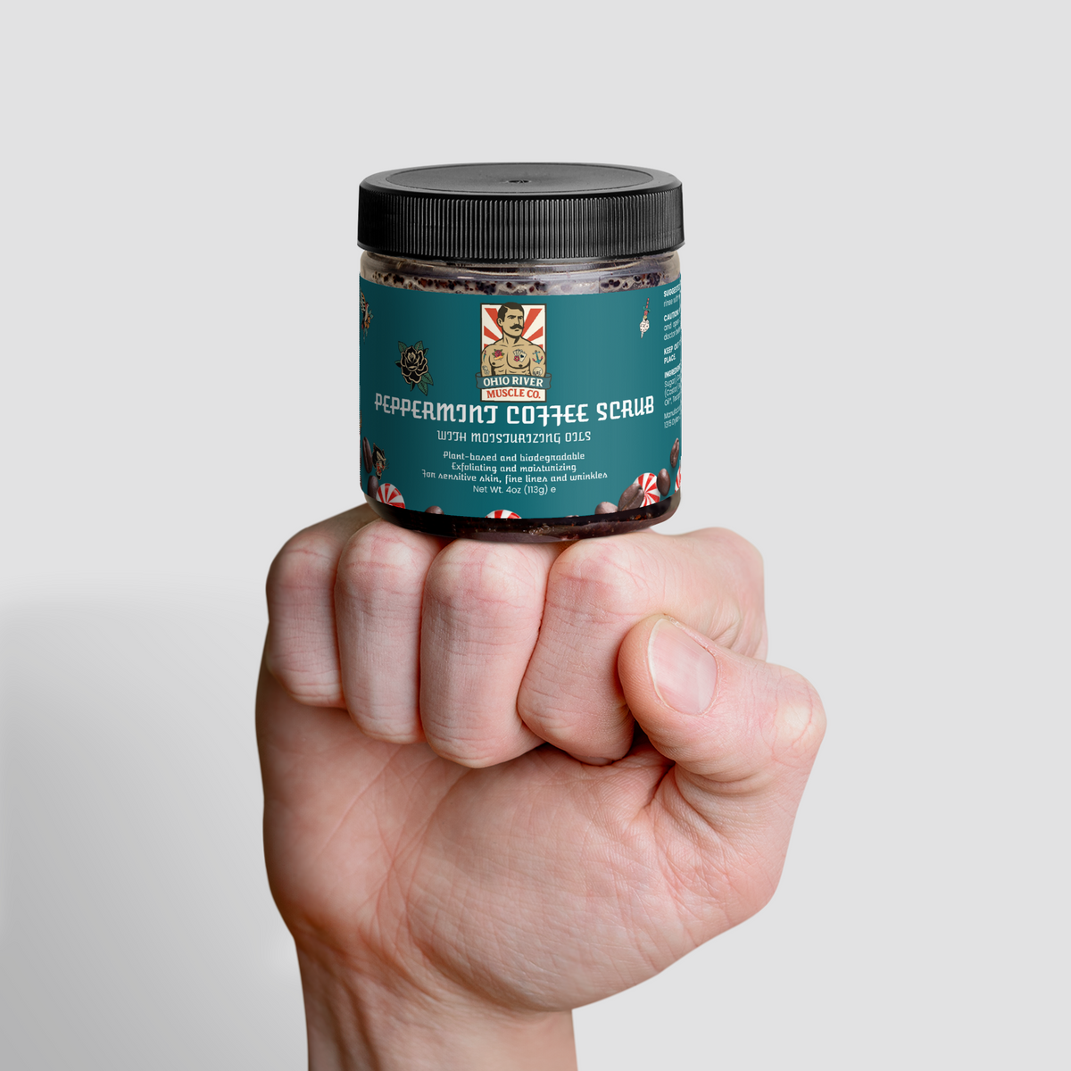 Peppermint Coffee Scrub by Ohio River Muscle Co., view 5