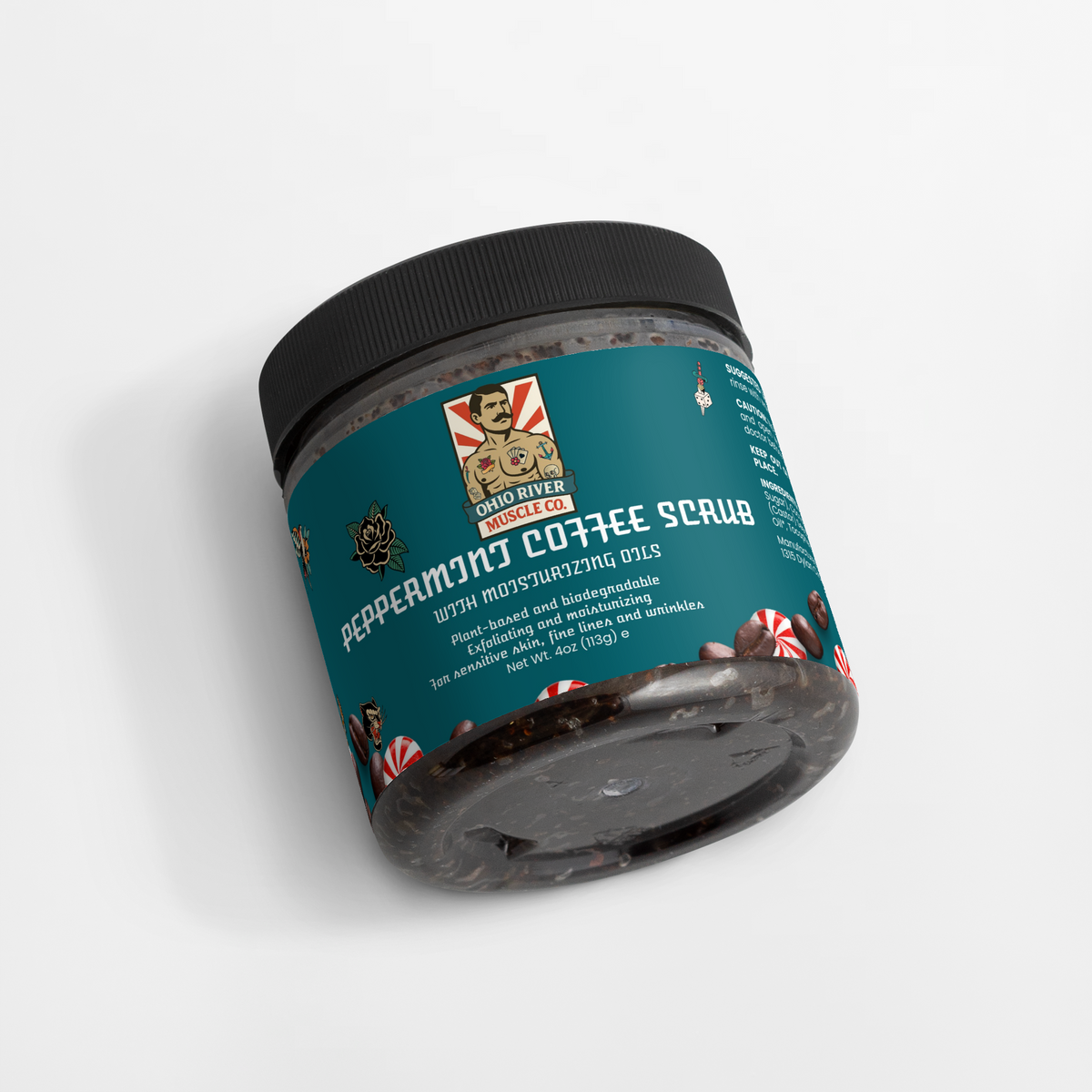 Peppermint Coffee Scrub by Ohio River Muscle Co., view 2