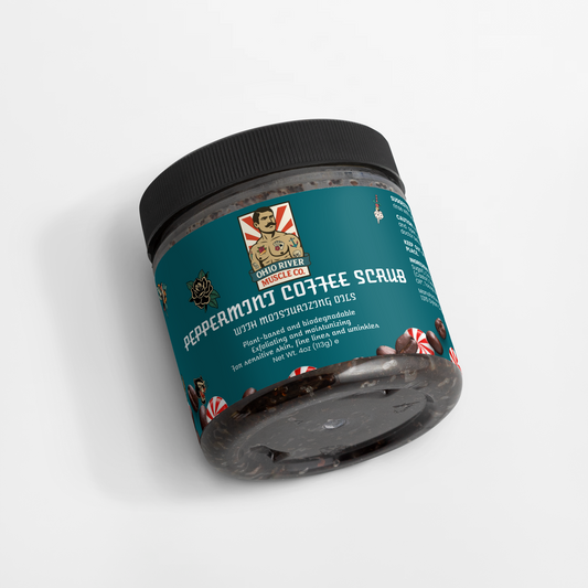 Peppermint Coffee Scrub by Ohio River Muscle Co., view 2