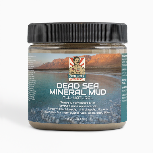 Ohio River Muscle Co. Dead Sea Mud Mask, front label
