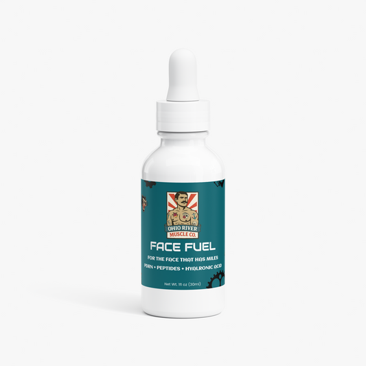 Face Fuel hydrating peptide serum by Ohio River Muscle Co.