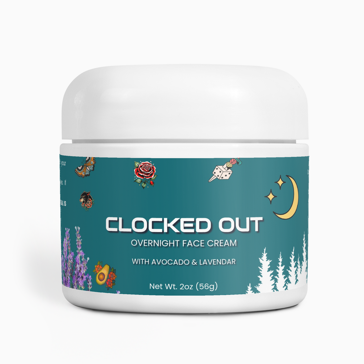 Clocked Out overnight face cream by Ohio River Muscle Co.