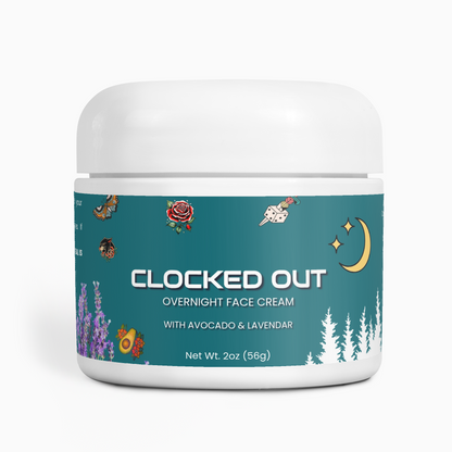 Clocked Out overnight face cream by Ohio River Muscle Co.