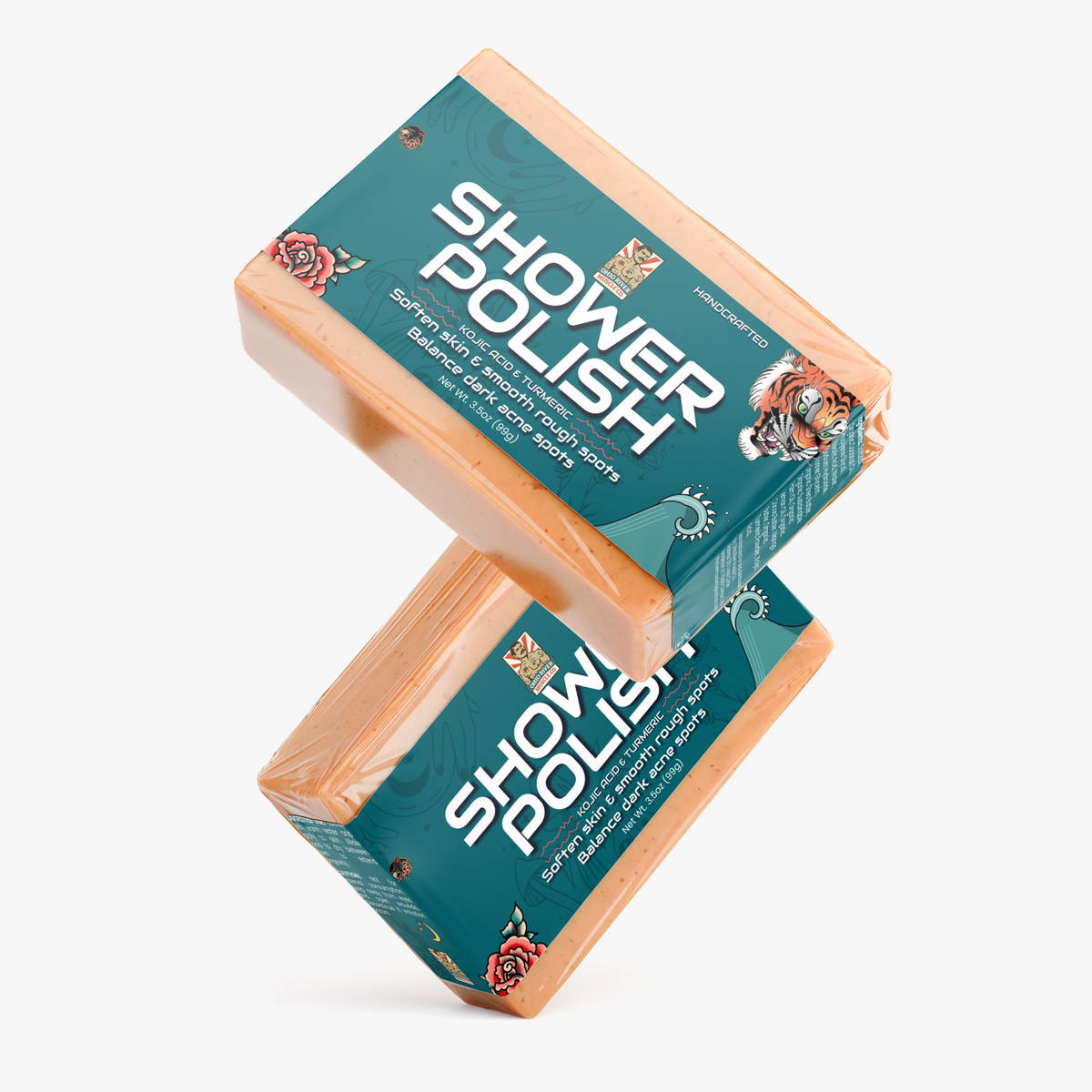 Shower Polish Kojic Acid & Turmeric Bar by Ohio River Muscle Co., view 2