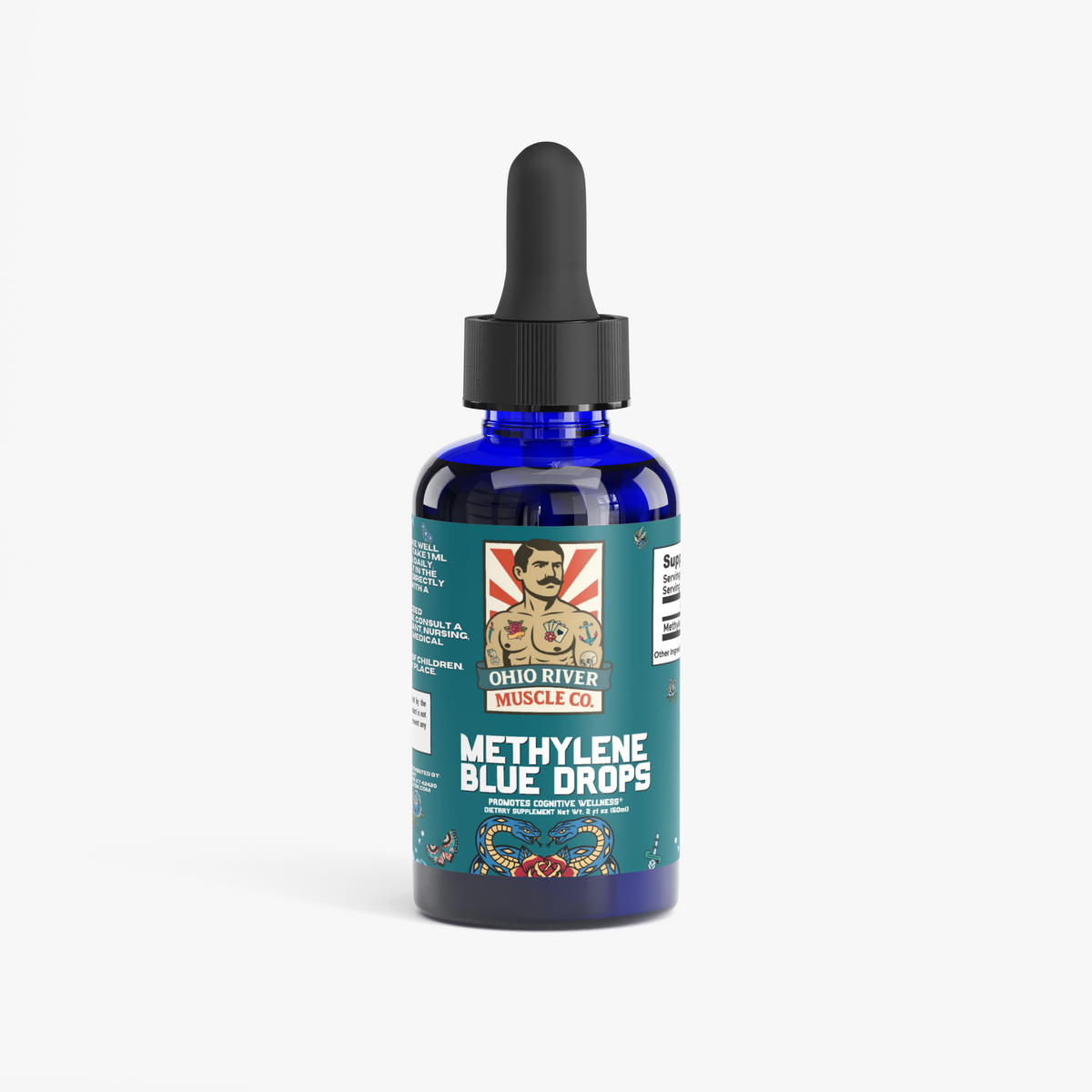 Methylene blue drops by Ohio River Muscle Co.