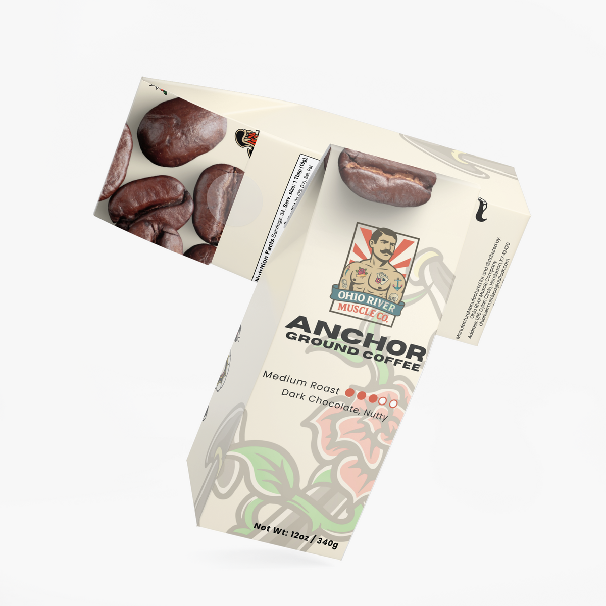 Anchor Lion's Mane & Chaga Mushroom Coffee by Ohio River Muscle Co., view 4