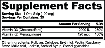 Vitamin D3 + K2 Dissolving Strips by Ohio River Muscle Co., view 6