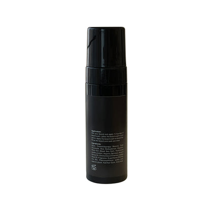 Detailer foaming beard wash, back label