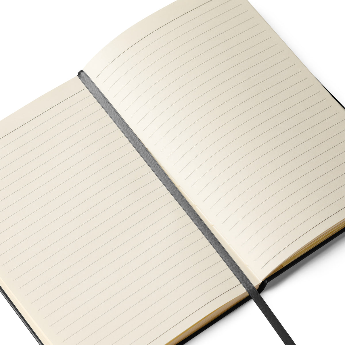 Ohio River Muscle Co. Logbook hardcover notebook in black, close-up detail