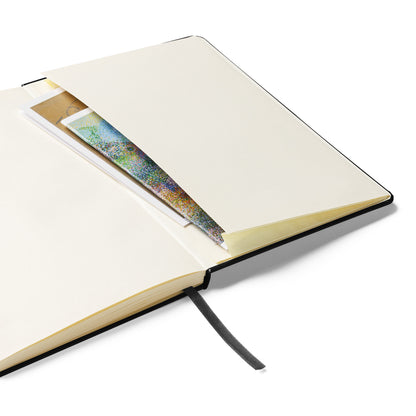 Ohio River Muscle Co. Logbook hardcover notebook in black, close-up detail